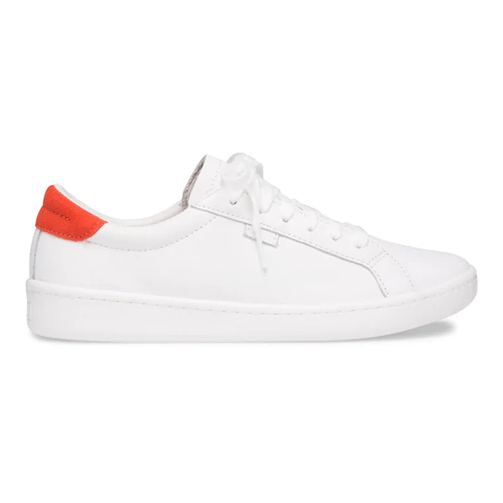 รองเท้าผ้าใบสีขาวผู้หญิง 2020 White Red Keds Ace Leather รีวิว