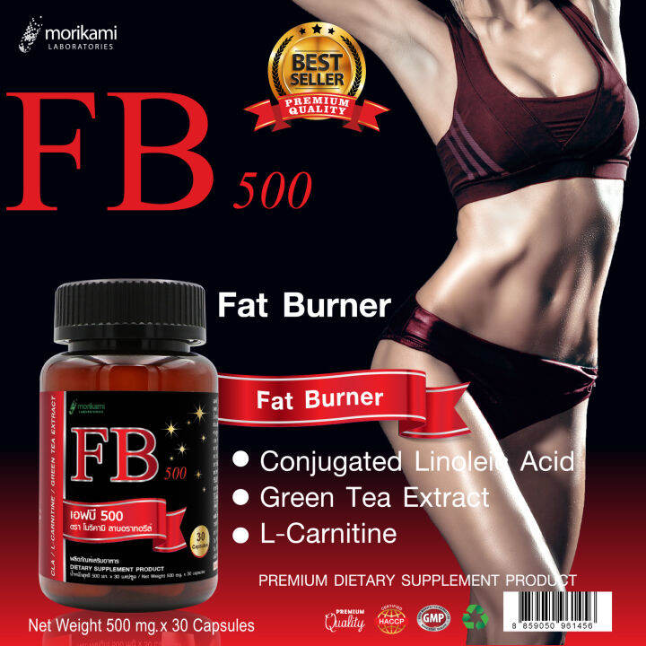 อาหารเสริมลดน้ำหนัก FB500 เอฟบี500 ช่วยเผาผลาญไขมัน